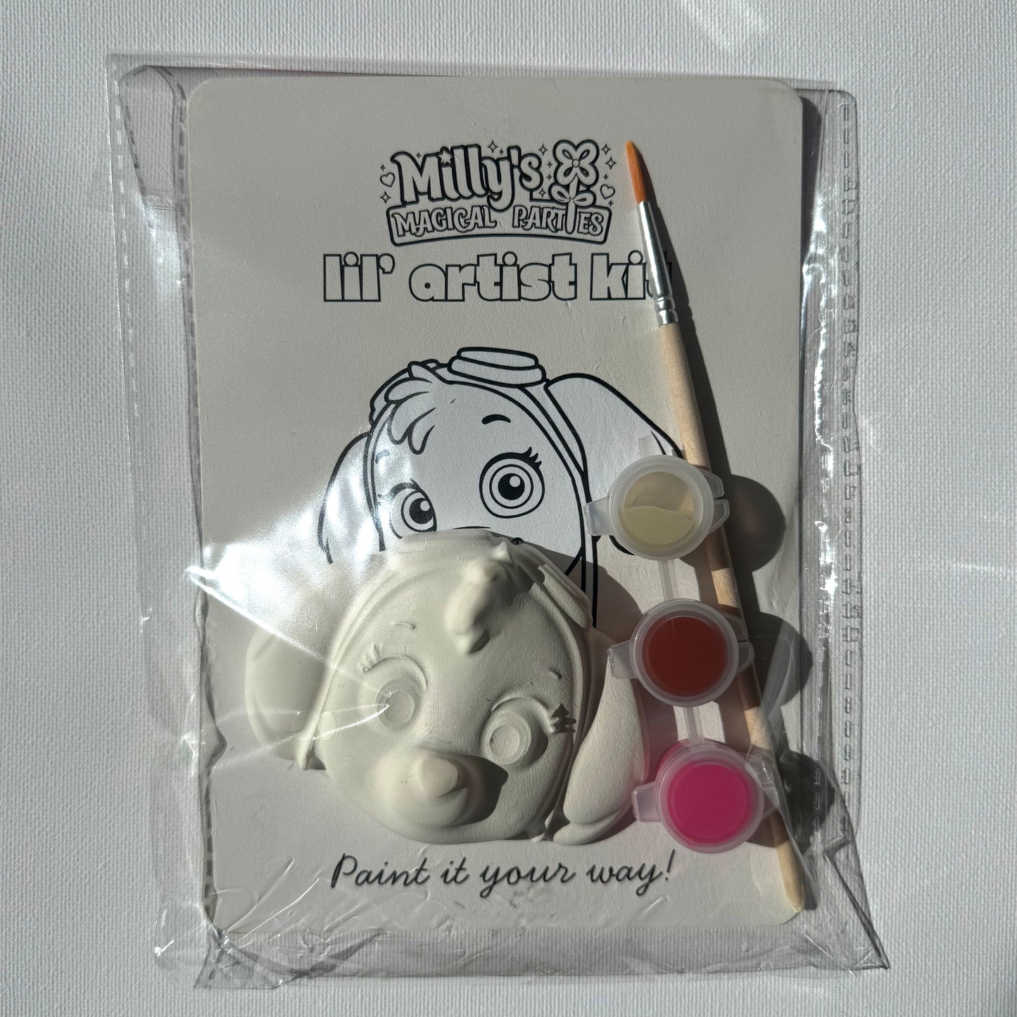 Lil’ Artist Kit | Puppy Theme | Paint Your Own Plaster Character