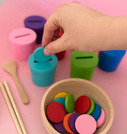 Early Learning Colour Cognition Cups Set | Montessori-Inspired Toy
