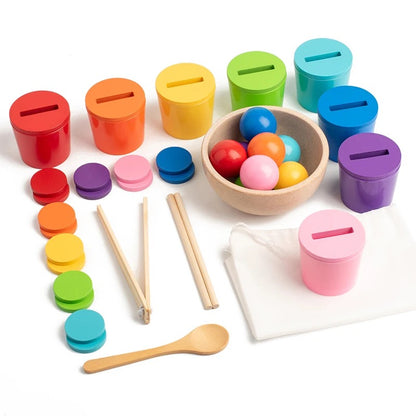 Early Learning Colour Cognition Cups Set | Montessori-Inspired Toy