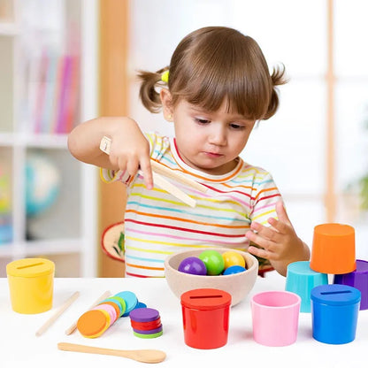 Early Learning Colour Cognition Cups Set | Montessori-Inspired Toy