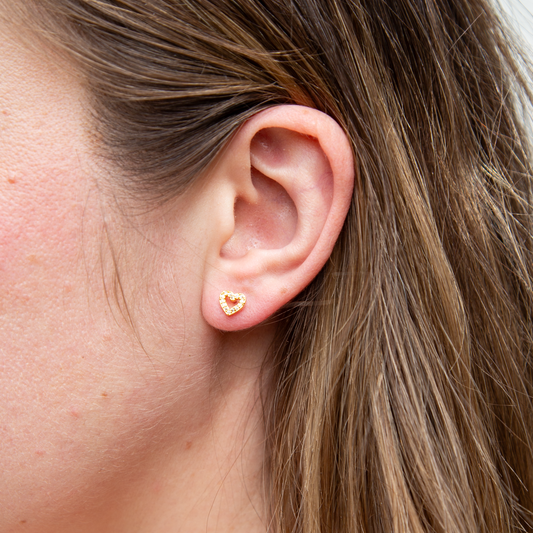 Lena Heart Stud | Individual