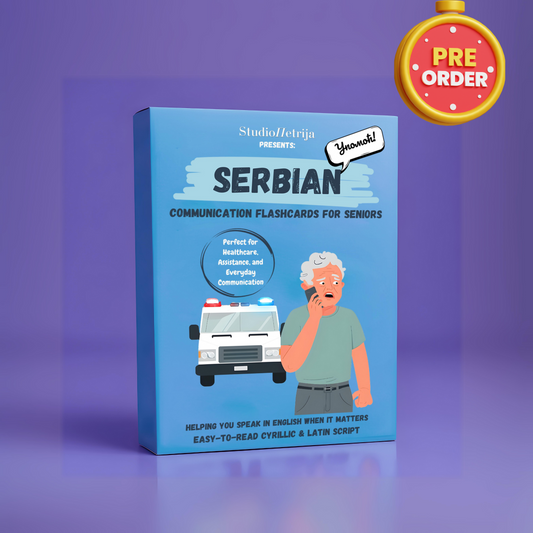 Serbian Communication Flashcards for Seniors ™