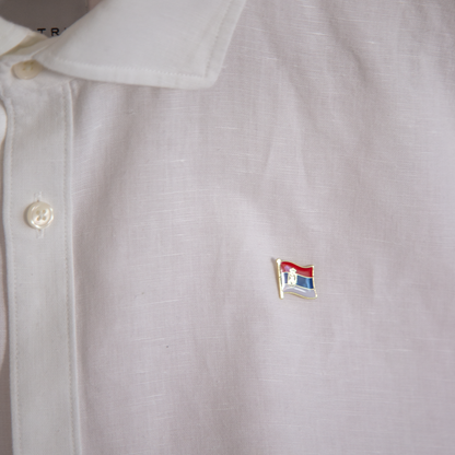 Serbian Flag Enamel Badge