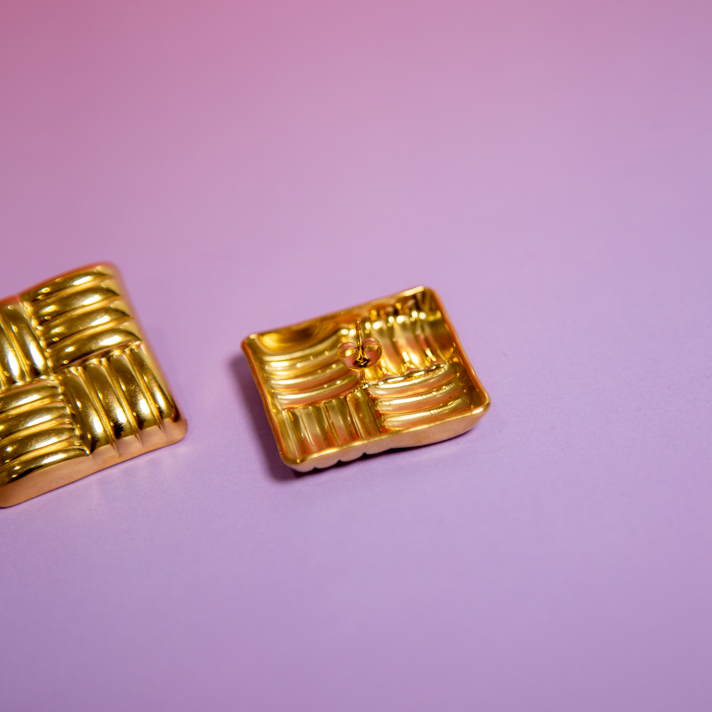 Silvana | 80s-Inspired Geometric Stud Earrings